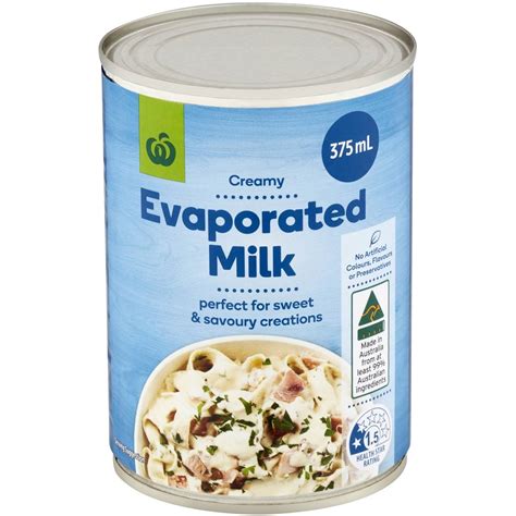 Woolworths Evaporated Milk 375ml Woolworths