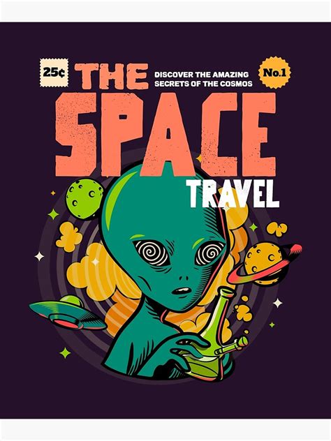 The Space Traveler Alien Poster For Sale By Deluxis Redbubble