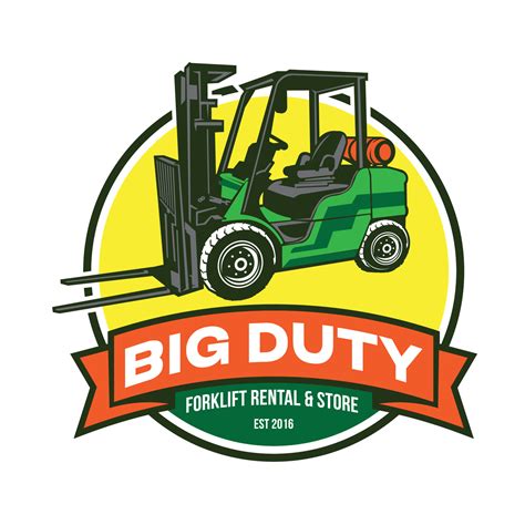 Forklift Vector Illustration Perfect For Equipment Store And Rental