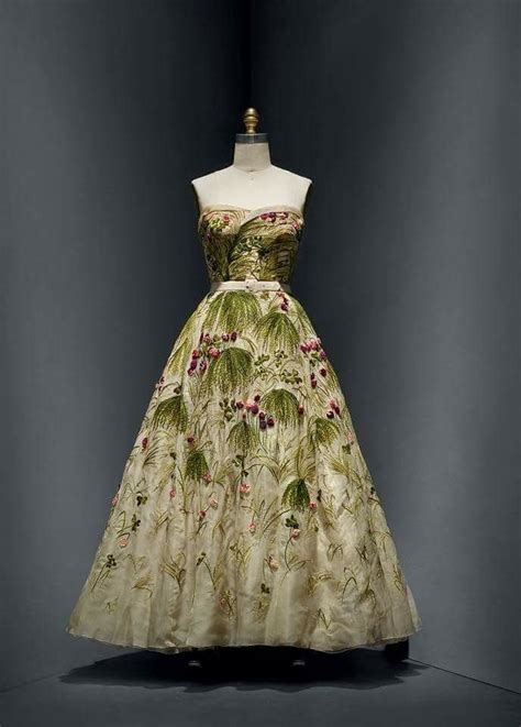 May Dress 1953 Designed By Christian Dior Moda Vintage Vintage Dior