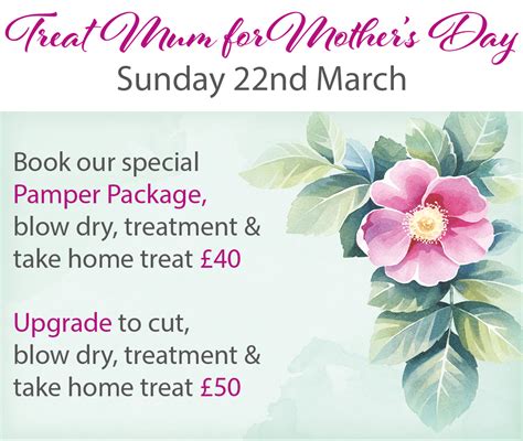 Mothers Day Pamper Packages Fatal Attraction Hair Design