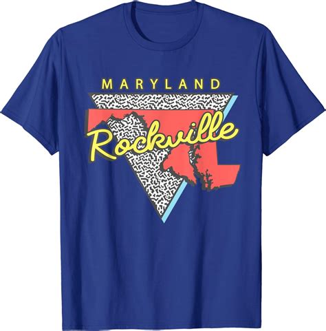 Rockville Maryland Vintage Md T Shirt Clothing
