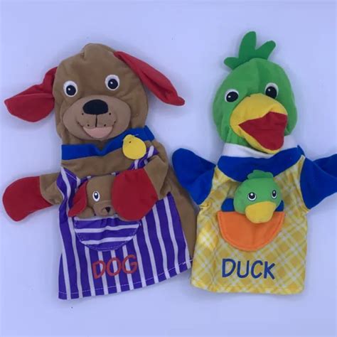 Baby Einstein Puppet Duck And Dog Lot Of 2 Hand Puppets 2464 Picclick