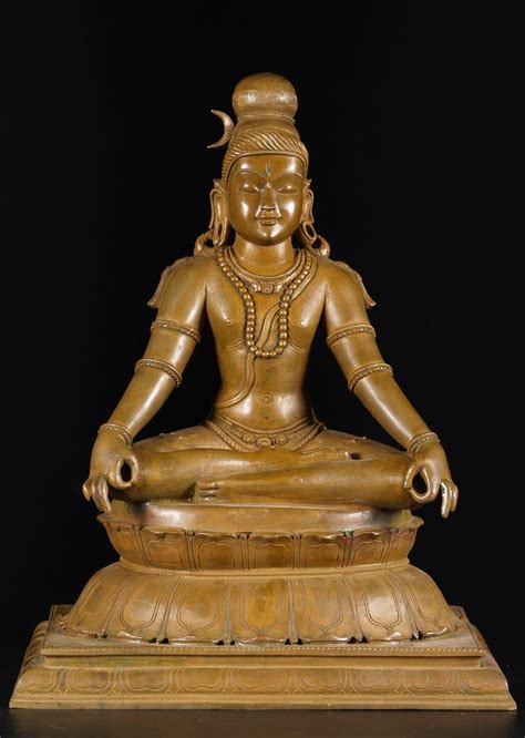 Sold Bronze Meditating Yogi Shiva 16 72b3 Hindu Gods And Buddha Statues