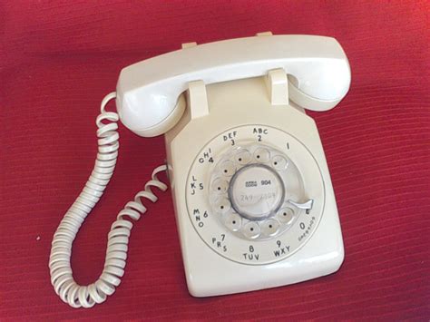 Rotary Dial Telephone White Old Phones