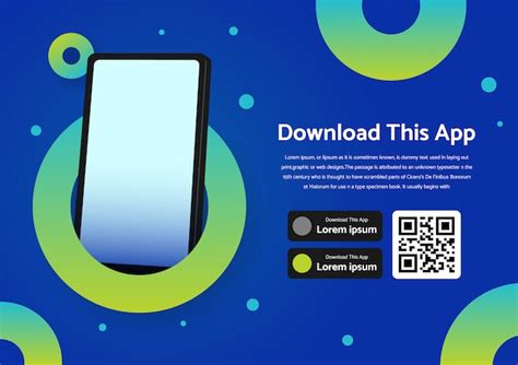 Premium Vector Page Banner Advertising For Downloading App For Mobile