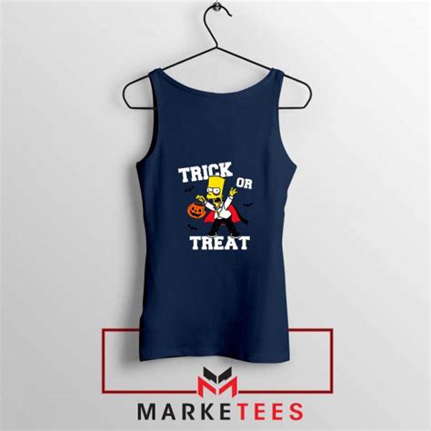 Trick Or Treat Bart Tank Top The Simpsons Halloween Tops
