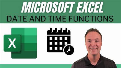 Date And Time Functions In Microsoft Excel For Beginners Youtube