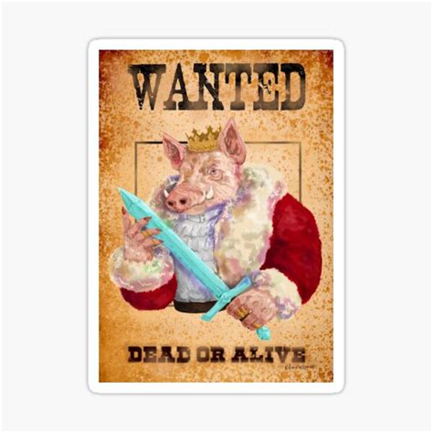 The Blade Wanted Poster Sticker For Sale By Fairie Spawn Redbubble