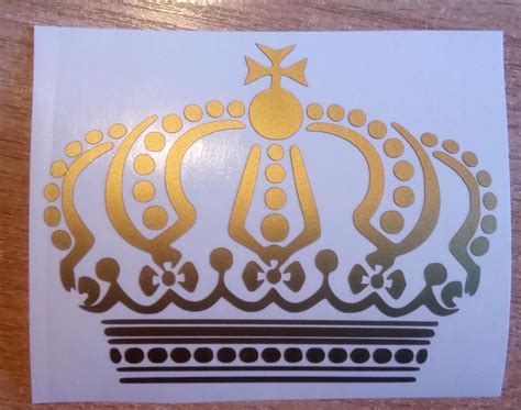 Crown Decals Wall Decals Gold Crown Crown Vinyl Decal Etsy Vinyl