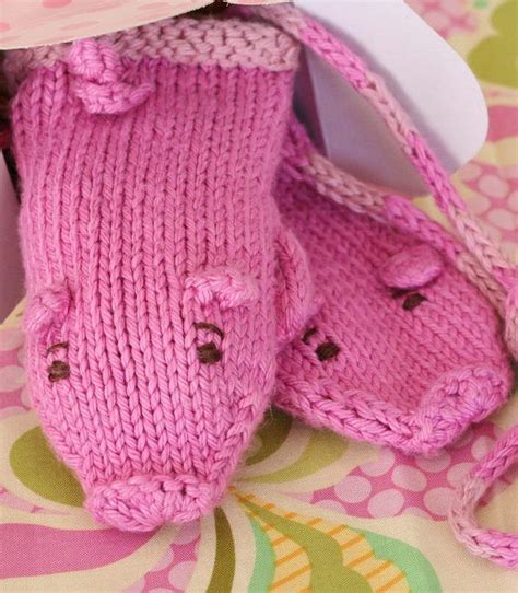 Here it is, right at your fingertips, everything you need to turn your hand to crocheting gloves and mittens for the whole family with these crochet mittens patterns. Free Knitting Pattern for Piglet Mittens - These pig ...