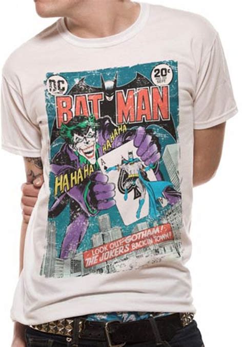 Batman The Joker Dc Comic Cover Official Unisex T Shirt Buy Batman T