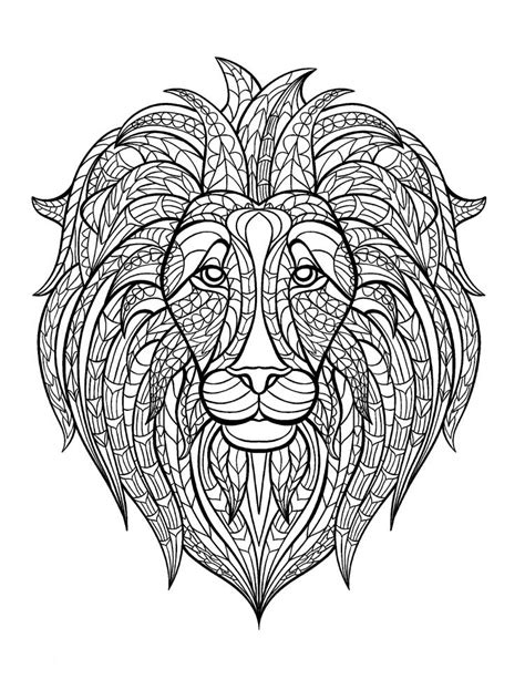 Free Lion Coloring Pages For Adults Printable To Download