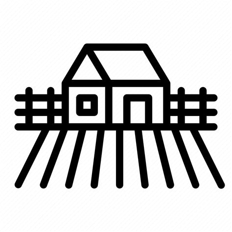 House Farmhouse Farm Field Village Icon Download On Iconfinder