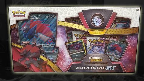 Pokemon Zoroark Gx Shining Legends Special Collection Box Opening