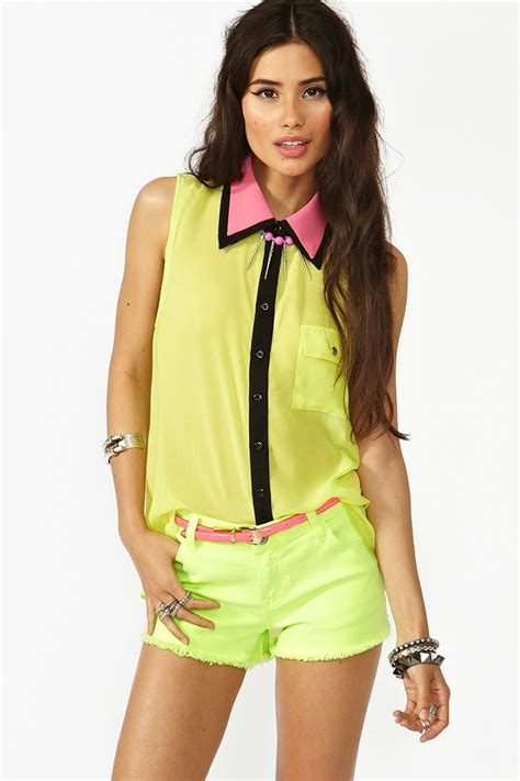Pop Collar Blouse Clothes Inspiration Fashion Outfits Popped Collar