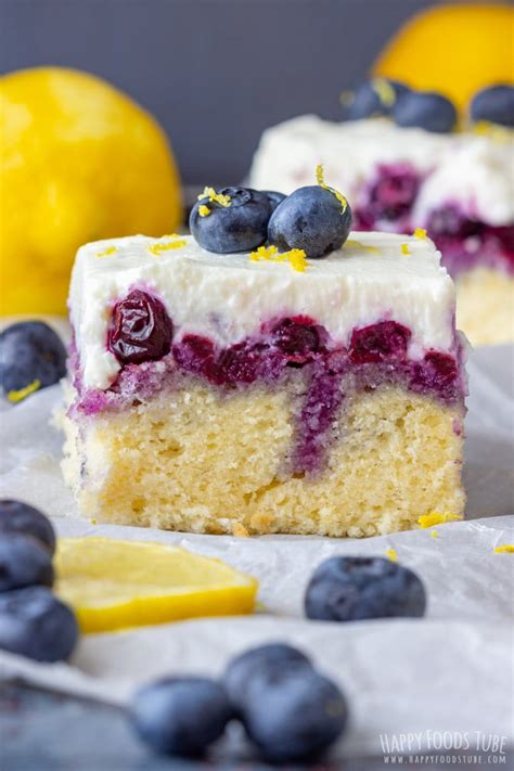 Lemon Blueberry Poke Cake Recipe Happy Foods Tube