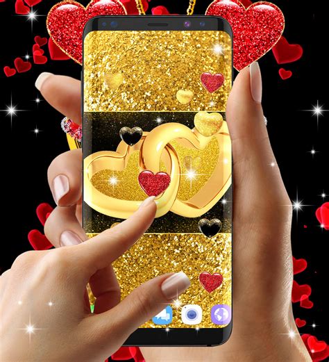 Gold Glitter Hearts Live Wallpaper Apk 172 Download For
