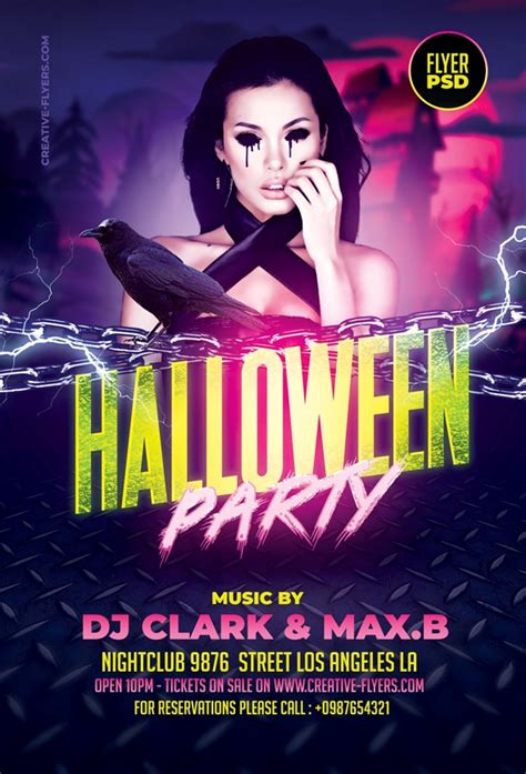 Halloween Party Event Flyer Template Psd Creative Flyers
