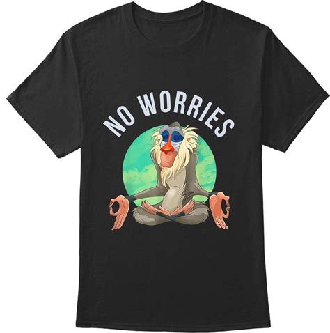 Amazon Com Disney The Lion King Rafiki No Worries T Shirt Clothing