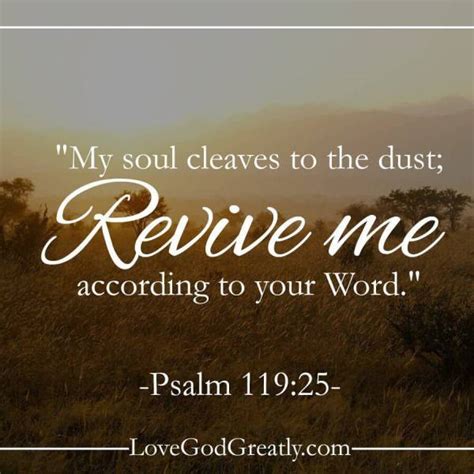 Revive Me Psalm 11925 48 Love God Greatly