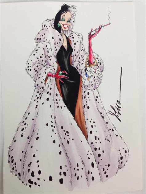 49 Best Cruella Di Vil Images On Pinterest Fashion Drawings Fashion