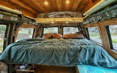 How To Fit A Queen Sized Bed In Your Van Badass Pullout Bed Frame