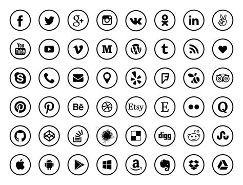 Social Media Icons Free Social Icons Social Media Logos App Icon