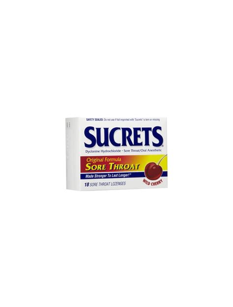 Sore Throat Relief Sucrets™ 2 Mg Strength Lozenge 18 Per Bag