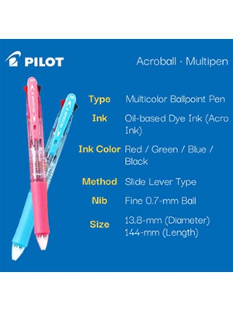 Pilot Acroball 4 In 1 Ball Pen