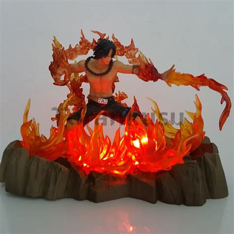 Buy One Piece Action Figure Ace Led Fire Base 170mm