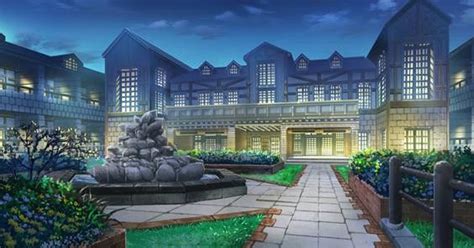 Anime Scenery Building Mansion Cenário Anime Fundo De Animação E