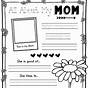 Mother's Day Worksheet Preschool