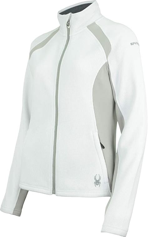 Spyder Womens Cora Full Zip Fleece Color Block Jacket White F20