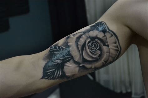 Rose Tattoo Inner Arm