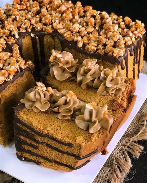 Resep Mocca Nougat Chiffon Cake Kekinian Ala Cake Mahal