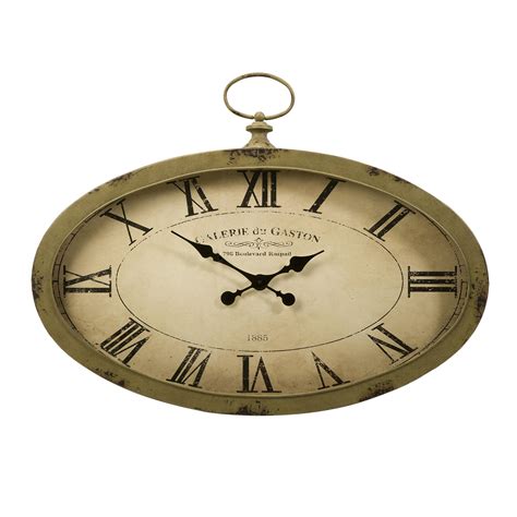 One Allium Way Vintage Oval Wall Clock Wayfairca
