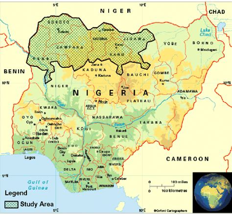 Full Map Of Nigeria