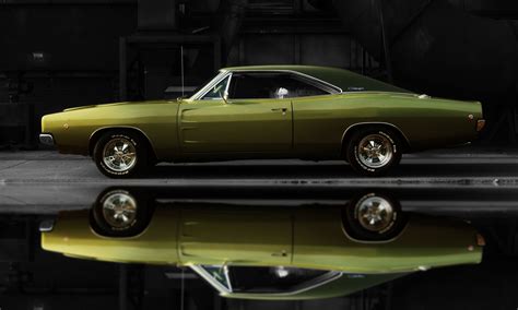Colorful Pictures Of Muscle Cars 1968 Dodge Charger Classic Hemi