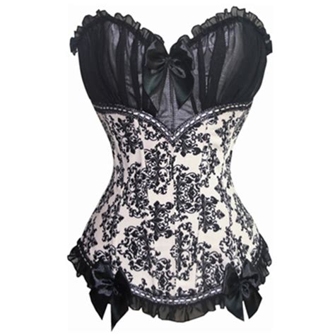 Wholesale Plus Size S Xxl Sexy Court Floral Corsets And Bustiers Thong