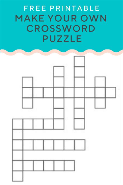 Create A Printable Crossword Puzzle Free Templates Printable Download