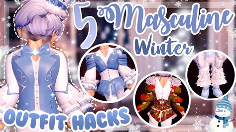 5 MASCULINE WINTER OUTFIT HACKS You Must Try Royale High Roblox