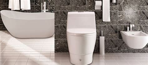 【woodbridgebath T 0019 Dual Flush Elongated One Piece Toilet With