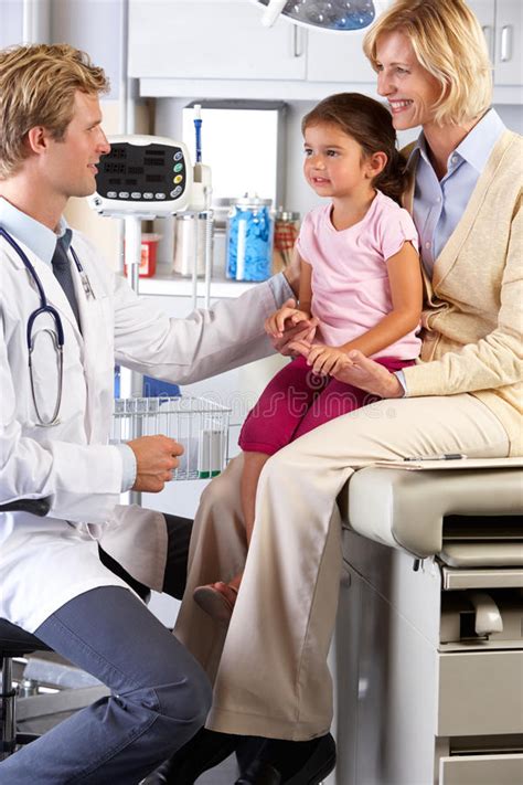 Mother and Child Visiting Doctor S Office Stock Image - Image of exam ...