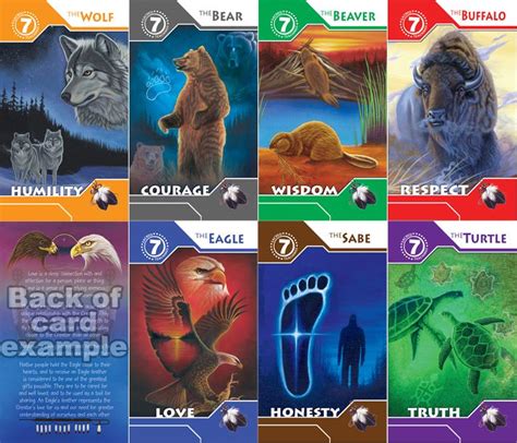 Ojibwe Teachings Our Seven Teachings Cards Are A Great