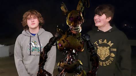 Fnaf In Real Life Springtrap Comes After Me Youtube