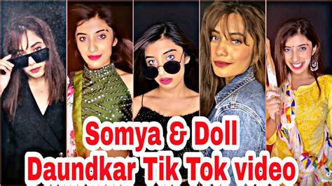 Somya Daundkar New Tik Tok Video With Doll Daundkar Somya Daundkar