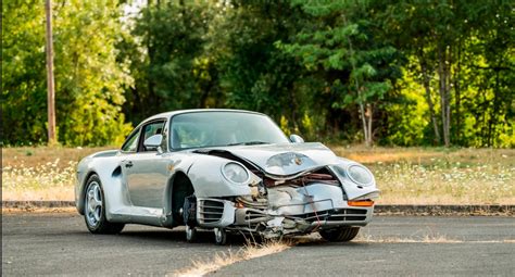 Have You Ever Seen A Wrecked Porsche 959 At A Collector Car Auction