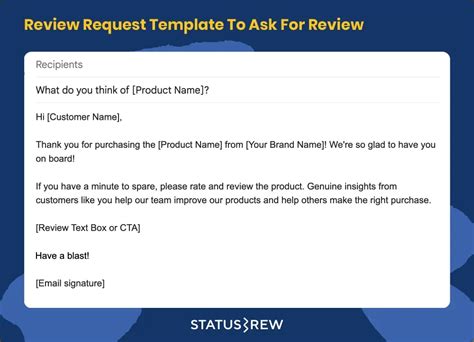 12 Smart Ways To Ask For A Review Templates Statusbrew