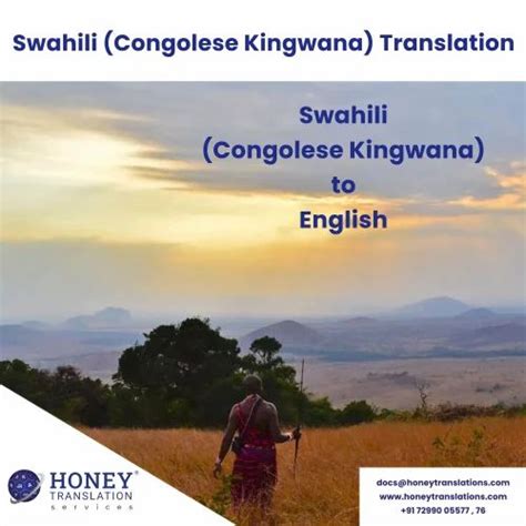 English To Swahili Congolesekingwana Language Translation Services